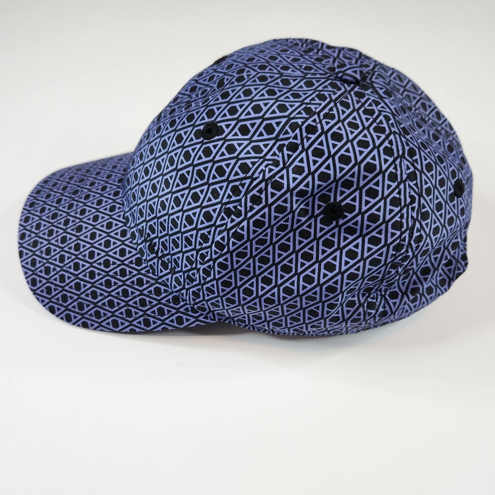 Athleta Hat Geometric Print Blue Purple Black - Picture 3 of 5